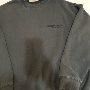 Essentials Men's Dark Gray Crewneck Sweater